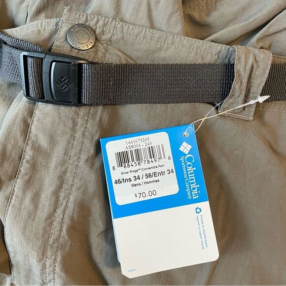 NWT Men’s Columbia 46/34 Convertible Lightweight Pant Moisture Wicking UPF 50 - Picture 6 of 13